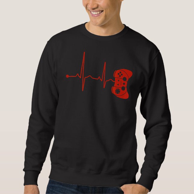 Moletom Gamer Heartbeat Videos games Ventiladores Jogos (Frente)
