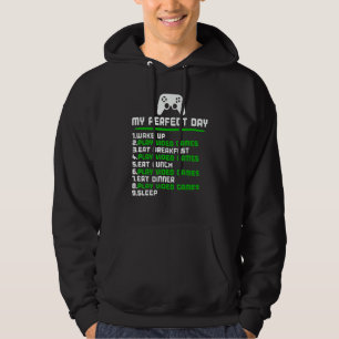 Moletom Gamer Meu Dia Perfeito Jogar Video Games Divertido