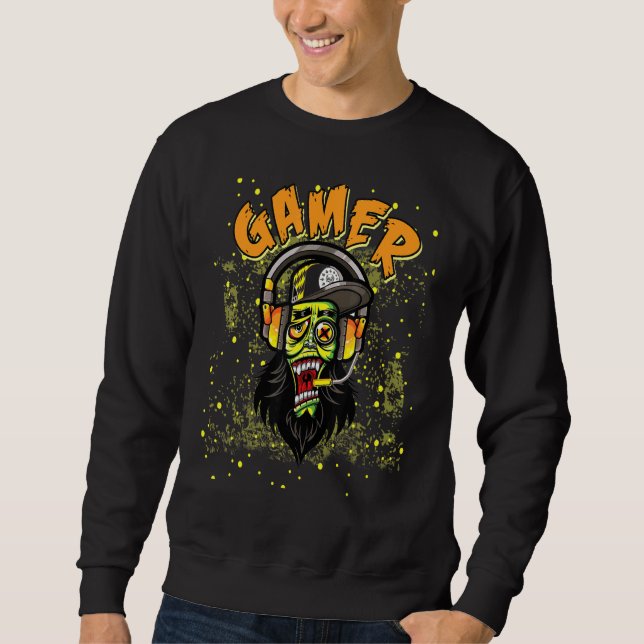 Moletom Gamer Zombie Não Incomoda Jovens Jogadores (Frente)