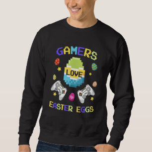 Moletom Gamers Love Video Game Easter Egs Felz pascoa Da
