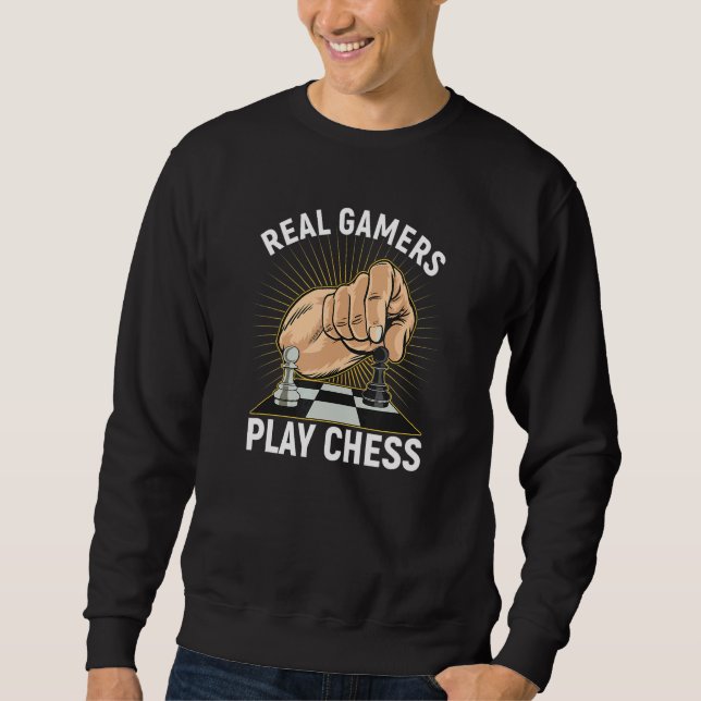 Moletom Gamers Reais Jogam Chess Player Torname (Frente)