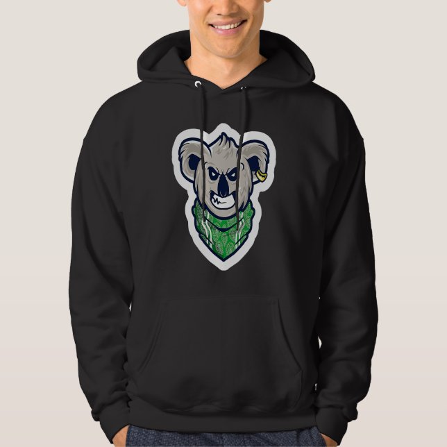 Moletom Gangster Koala Bear Cool Gas Mask Fluffy Animal Au (Frente)
