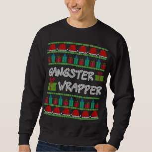 Moletom Gangster Wrapper Ugly Christmas Sweater Engraçado