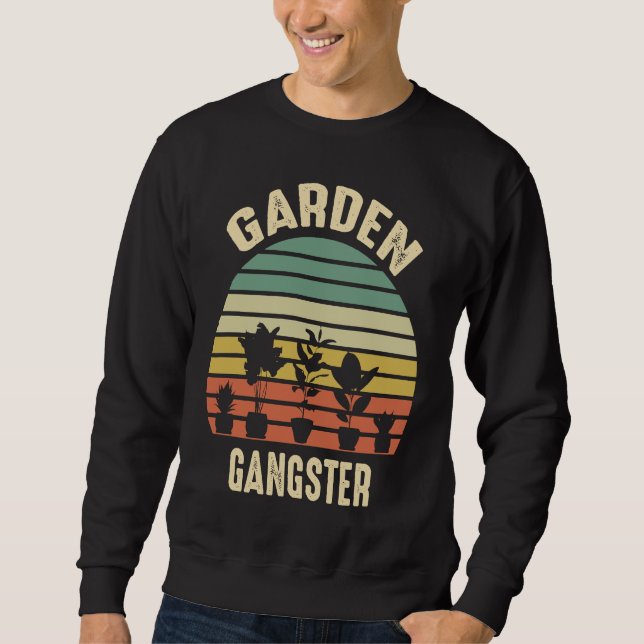 Moletom Garden Gangster Retro Vintage  Gardening (Frente)