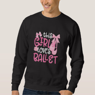 Moletom Garota Bailarina Barra de Balé Bailarina Sapatilha