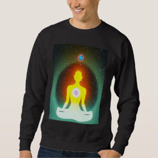 Moletom Garota de Ioga Fêmea Saudação Solar Meditação Chak