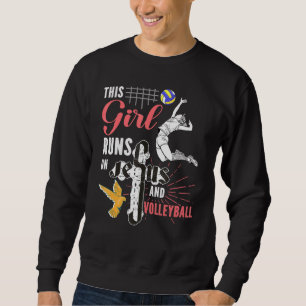 Moletom Garota Funciona Com Jesus E Voleibol