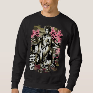 Moletom Garota Geisha Retro Arte Japonesa VintageArte Otak