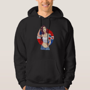 Moletom Garota Hispânica Orgulho Dominicana República Domi