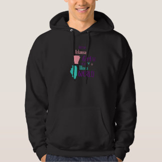 Moletom Garota orgulhosa Design Apenas uma garota Arkansas