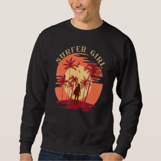 Moletom Garota Surfista Vintage Surfista Para Homens Mulhe