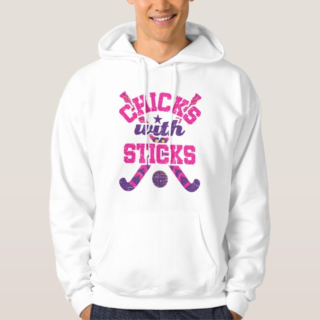 Moletom Garotas de Hockey com Sticks (Frente)