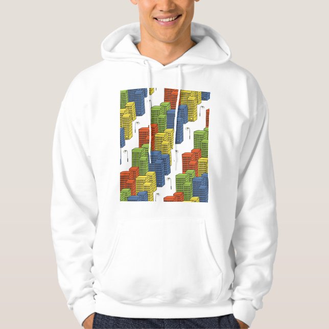 Moletom Garrafas De Vidro, Design de Padrão De Abstrato. (Frente)