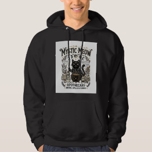 Moletom Gata Mística Meow Bruxa Apotecária Mística Gata Vi