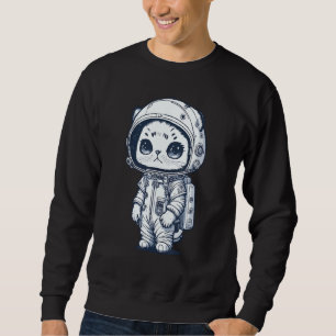 Moletom Gatinho do Gato do Espaço de Gato do Astronauta