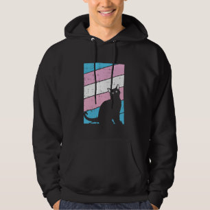 Moletom Gatinho do Orgulho Trans-Gênero Gato Negro LGBT-Q