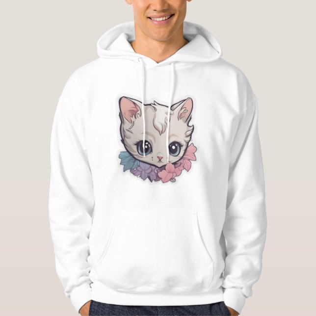 Moletom Gatinho Kawaii Cute 1 (Frente)