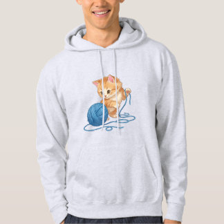 Moletom Gatinho Laranja Fofo "A Vida é Melhor com um Amigo
