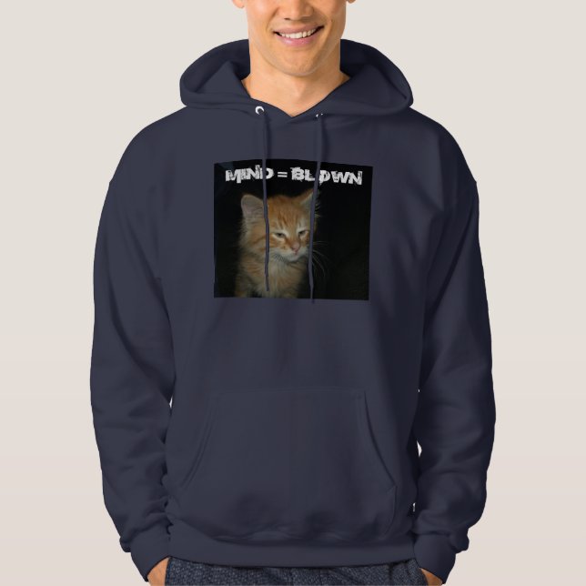 Moletom Gatinho "MIND = BLOWN", Sueca Hoofi (Frente)
