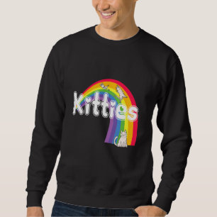 Moletom Gatinhos de Gato Arco-Íris Gatos Gatinho Amor Cora