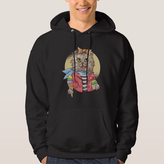 Moletom Gato ao Estilo Rockabilly (Frente)