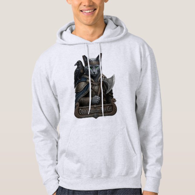Moletom Gato Azul Russo Nobre Odin (Frente)
