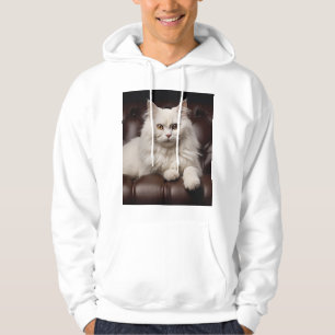 Moletom Gato branco majestoso