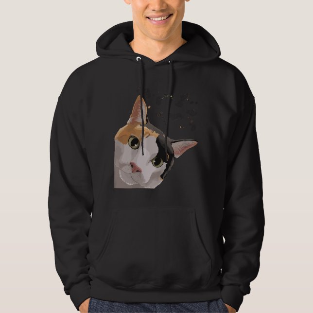 Moletom Gato Calico Engraçado (Frente)