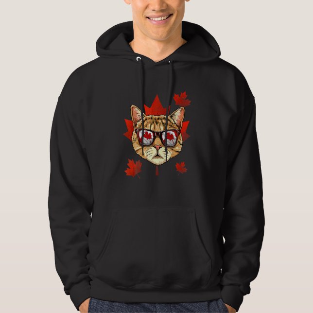 Moletom Gato Canadiano de Mapeamento de Gato Ree Folha do  (Frente)