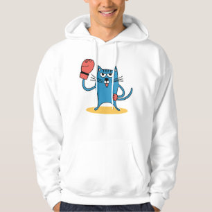 Moletom Gato com luvas de boxe