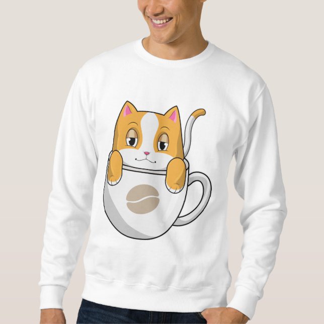 Moletom Gato com Taça de Café (Frente)