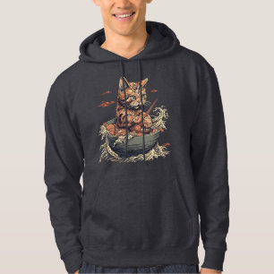 Moletom gato come Ramen, onda de Kanawaga