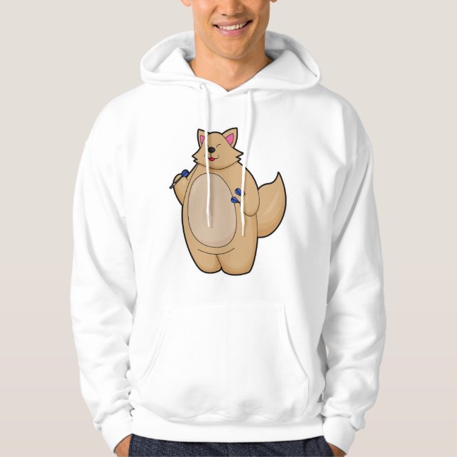 Moletom Gato como Dart player com Dardos (Frente)