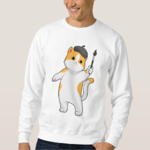 Moletom Gato como Pintor com Pintor