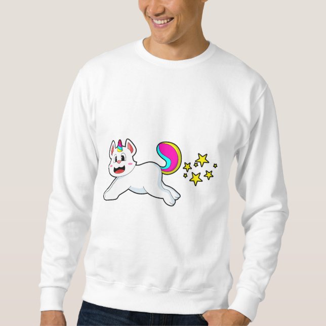 Moletom Gato como Unicórnio (Frente)