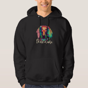 Moletom Gato de Dachshund Mãe Doxie Mama Womens Weiner M