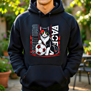 Moletom Gato de Futebol Gráfico para Amantes de Futebol Le