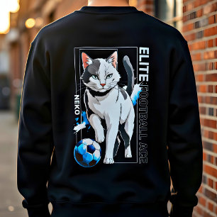 Moletom Gato de Futebol Presente Divertido – Anime Fofo Ás
