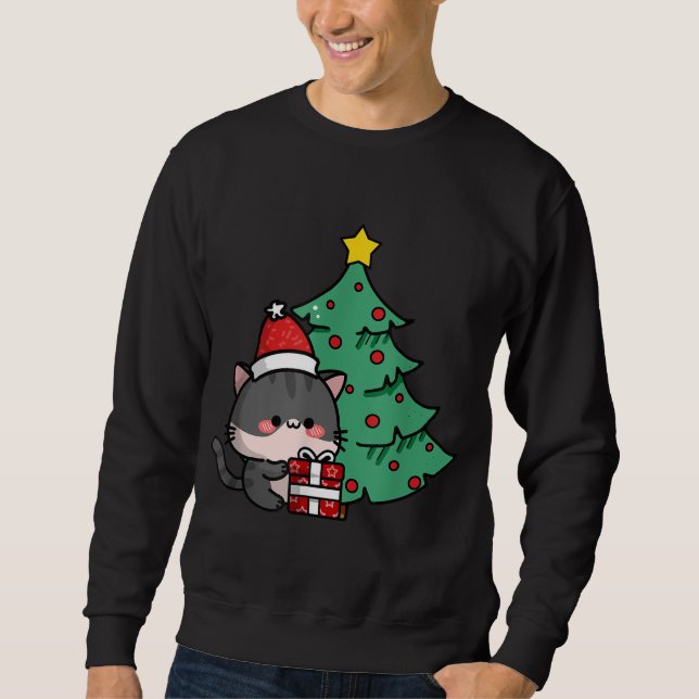 Moletom Gato de Natal da Eve (Frente)