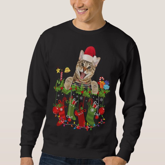 Moletom Gato de Natal feio (Frente)