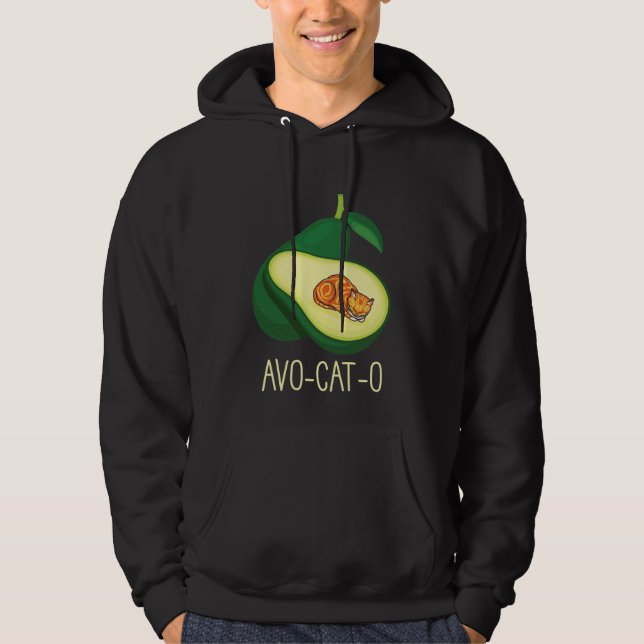 Moletom Gato Dormindo, Avocado, Foguete Vegetal (Frente)