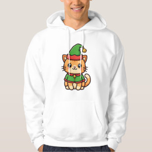 Moletom Gato Duende de Natal Fofo
