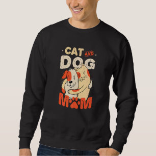 Moletom Gato E Cachorro Mãe Pets Cachorro E Mãe