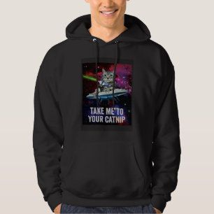 Moletom Gato Espacial Alien Leve-me ao Seu Catnip