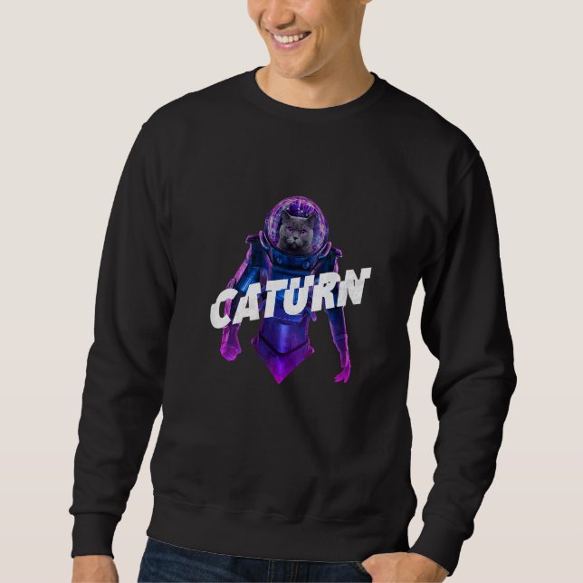 Moletom Gato Espacial Caturno  Astronauta (Frente)