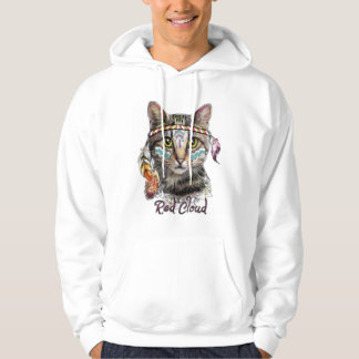 Moletom Gato fofo de nuvem vermelha