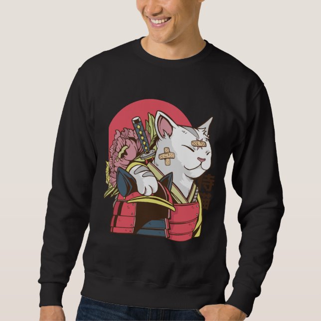 Moletom Gato Guerreiro Samurai (Frente)