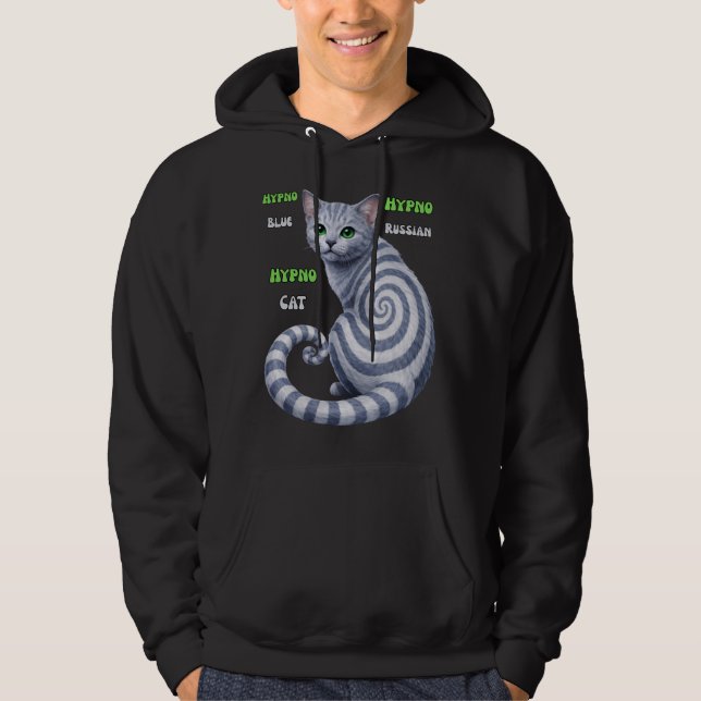 Moletom Gato Hipno Azul Russo (Frente)