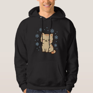 Moletom Gato Kawaii Nevado – Kitty Fofo de Inverno