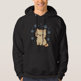 Moletom Gato Kawaii Nevado – Kitty Fofo de Inverno